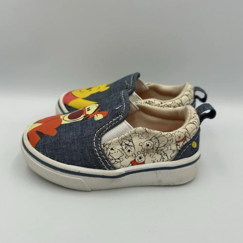 Disney Baby Winnie the Pooh Classic Baby Toddler Slip-on‎ Shoes Size 4
